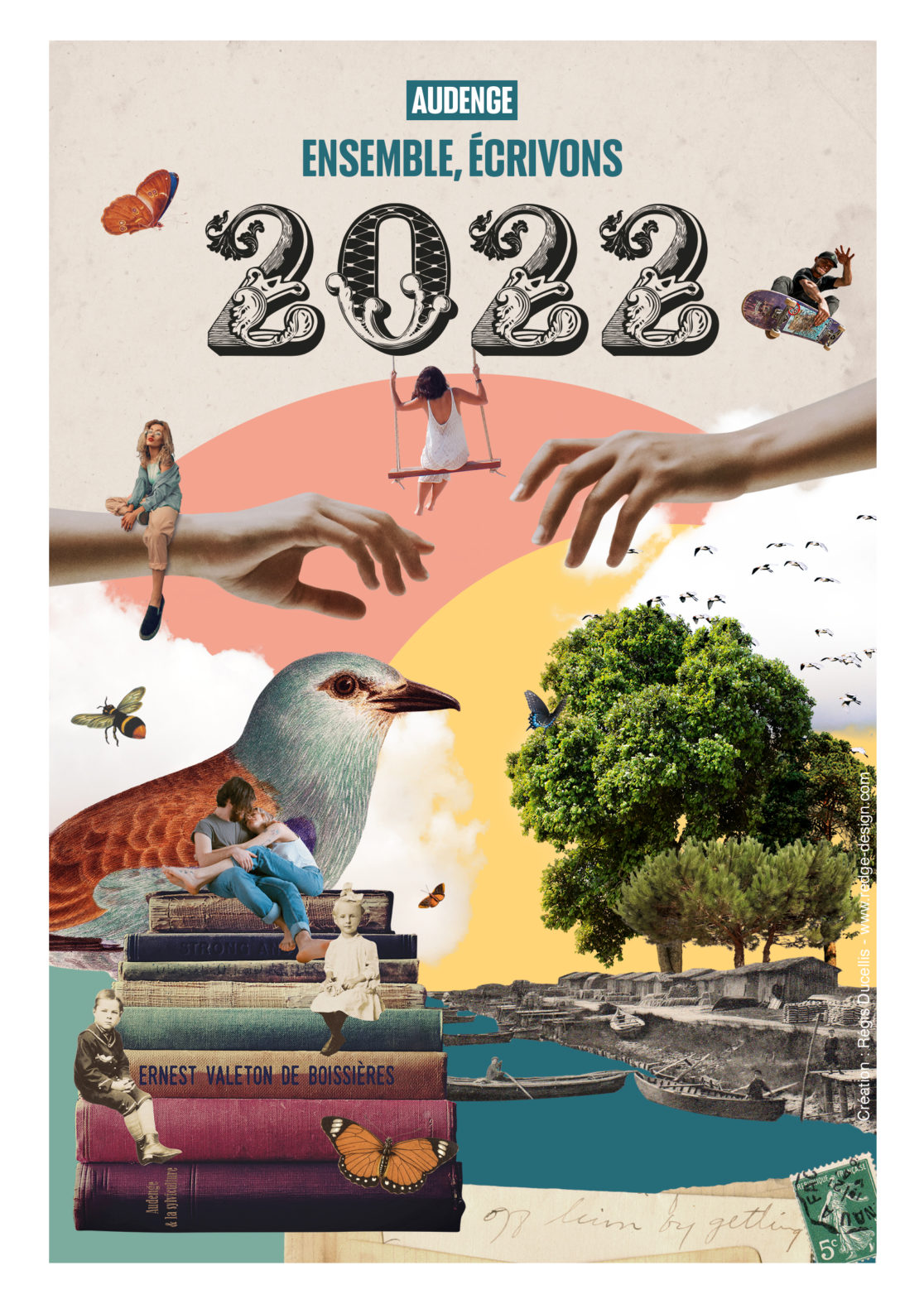 carte de voeux 2022 Audenge visuel retenu