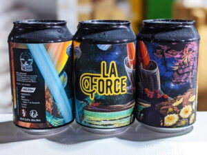 création graphique pour bouteille de bière thème Star Wars