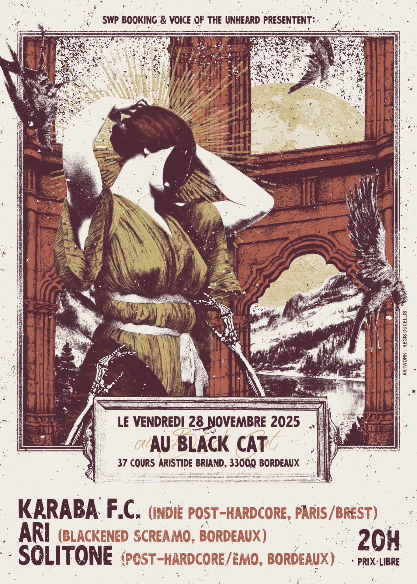 Affiche concert - 28 novembre 2025 Création affiche concert. Illustration univers musical