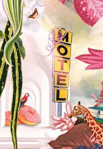 illustration : zoom sur un motel en plein rêve