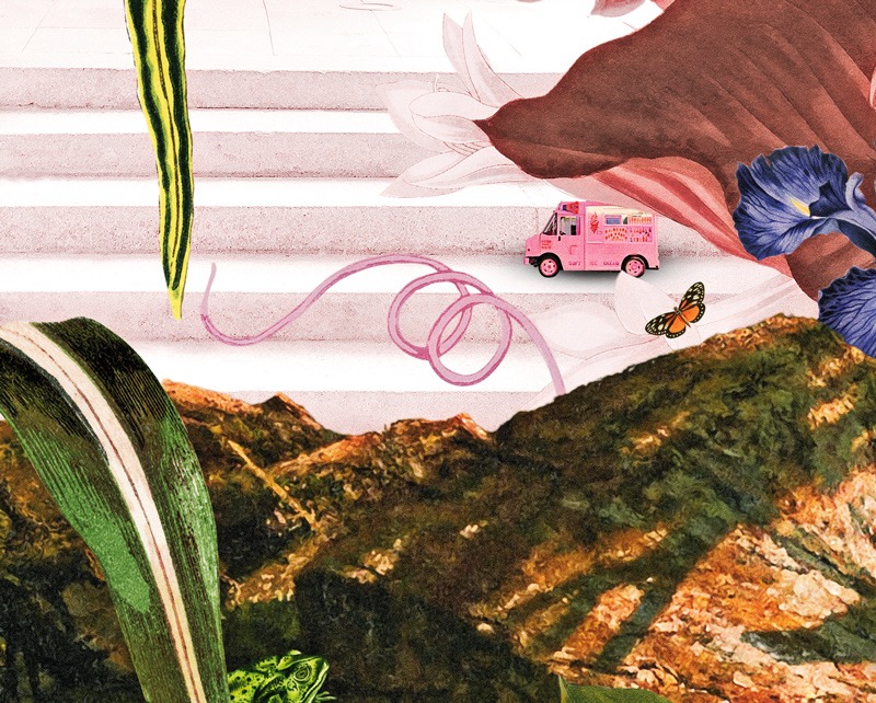 illustration : zoom numéro 2 sur un motel en plein rêve